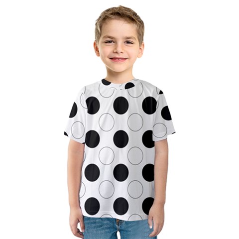 Background Dot Pattern Kids  Sport Mesh Tee by HermanTelo