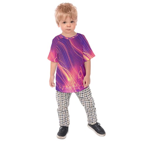 Abstrait Lumière Kids  Raglan Tee by kcreatif