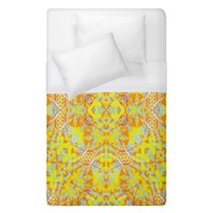 Vivid Warm Ornate Pattern Duvet Cover (single Size) by dflcprintsclothing