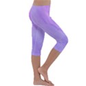 PURPLE SHADE Kids  Lightweight Velour Capri Leggings  View3