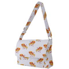 Pizza Pattern Full Print Messenger Bag (s) by designsbymallika