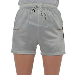 One Island Two Horizons For One Woman Sleepwear Shorts by pepitasart