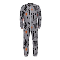 Slam Dunk Basketball Gray Onepiece Jumpsuit (kids) by mccallacoulturesports