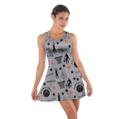 Slam Dunk Basketball Gray Cotton Racerback Dress by mccallacoulturesports