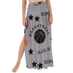 Slam Dunk Basketball Gray Maxi Chiffon Tie-up Sarong by mccallacoulturesports