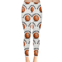 Orange Basketballs Leggings  by mccallacoulturesports