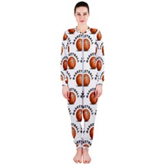 Orange Basketballs Onepiece Jumpsuit (ladies)  by mccallacoulturesports