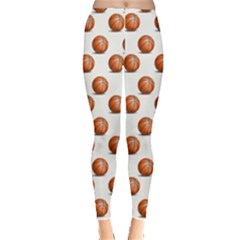 Orange Basketballs Leggings  by mccallacoulturesports