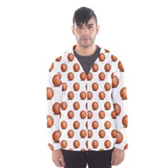 Orange Basketballs Men s Hooded Windbreaker by mccallacoulturesports