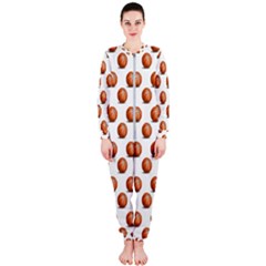 Orange Basketballs Onepiece Jumpsuit (ladies)  by mccallacoulturesports