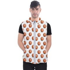 Orange Basketballs Men s Puffer Vest by mccallacoulturesports