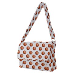 Orange Basketballs Full Print Messenger Bag (m) by mccallacoulturesports