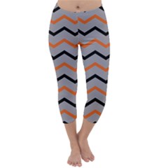 Basketball Thin Chevron Capri Winter Leggings  by mccallacoulturesports