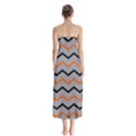 Basketball Thin Chevron Button Up Chiffon Maxi Dress View2