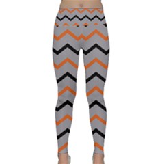 Basketball Thin Chevron Lightweight Velour Classic Yoga Leggings by mccallacoulturesports