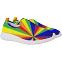 Rainbow Pattern Men s Slip On Sneakers View3