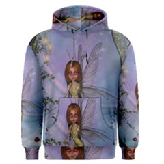 Cute Ittle Fairy With Ladybug Men s Pullover Hoodie by FantasyWorld7