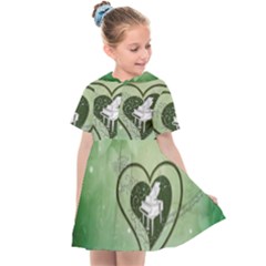 Music, Piano On A Heart Kids  Sailor Dress by FantasyWorld7