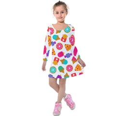 Candies Are Love Kids  Long Sleeve Velvet Dress by designsbymallika