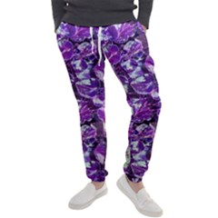 Botanical Violet Print Pattern 2 Men s Jogger Sweatpants by dflcprintsclothing