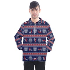 Christmas Deer Sex Men s Half Zip Pullover by dimaV