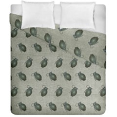 Army Green Hand Grenades Duvet Cover Double Side (california King Size) by McCallaCoultureArmyShop