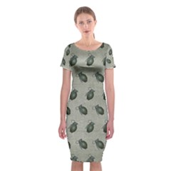 Army Green Hand Grenades Classic Short Sleeve Midi Dress by McCallaCoultureArmyShop