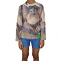 Close Up Mushroom Abstract Kids  Long Sleeve Swimwear View1