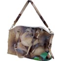 Close Up Mushroom Abstract Canvas Crossbody Bag View2