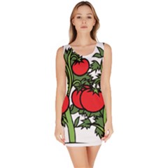 Tomato Garden Vine Plants Red Bodycon Dress by HermanTelo