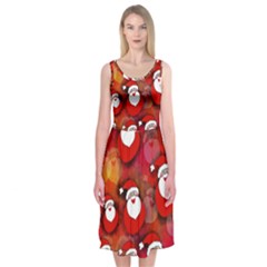 Santa Clause Midi Sleeveless Dress by HermanTelo