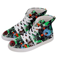 Dots And Stripes 1 1 Men s Hi-top Skate Sneakers by bestdesignintheworld