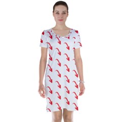 Create Your Own Custom Online Full Print Blank Template Short Sleeve Nightdress by startdesign