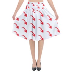 Create Your Own Custom Online Full Print Blank Template Flared Midi Skirt by startdesign