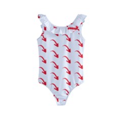 Create Your Own Custom Online Full Print Blank Template Kids  Frill Swimsuit by startdesign