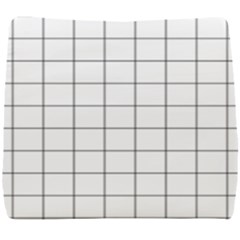 Aesthetic Black And White Grid Paper Imitation Seat Cushion by genx