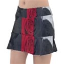 Roses Rouge Fleurs Tennis Skorts View1