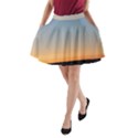 Photo Coucher du soleil Bleu/Orange A-Line Pocket Skirt View1