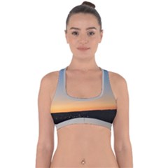 Photo Coucher Du Soleil Bleu/orange Cross Back Hipster Bikini Top  by kcreatif