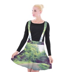 Photo Vue Sur Forêt  Suspender Skater Skirt by kcreatif