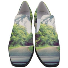 Photo Vue Sur Forêt  Women Slip On Heel Loafers by kcreatif
