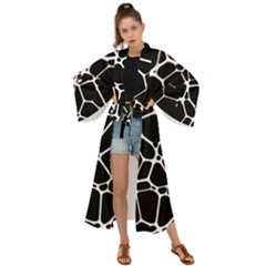 Neurons Braid Network Wattle Yarn Maxi Kimono by HermanTelo