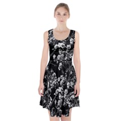 Fleurs De Cerisier Noir & Blanc Racerback Midi Dress by kcreatif