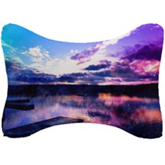 Photo Coucher Du Soleil Effet Galaxy Seat Head Rest Cushion by kcreatif