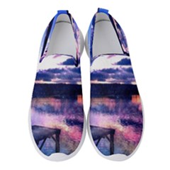 Photo Coucher Du Soleil Effet Galaxy Women s Slip On Sneakers by kcreatif