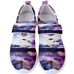 Photo Coucher Du Soleil Effet Galaxy Men s Velcro Strap Shoes by kcreatif