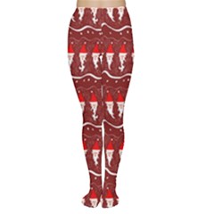 Bearded Santa Pattern Tights by bloomingvinedesign