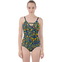 Clown World Pepe The Frog Honkhonk Meme Kekistan Funny Pattern Blue  Cut Out Top Tankini Set by snek