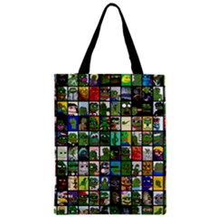 Pepe The Frog Memes Of 2019 Picture Patchwork Pattern Zipper Classic Tote Bag by snek