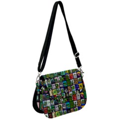 Pepe The Frog Memes Of 2019 Picture Patchwork Pattern Saddle Handbag by snek